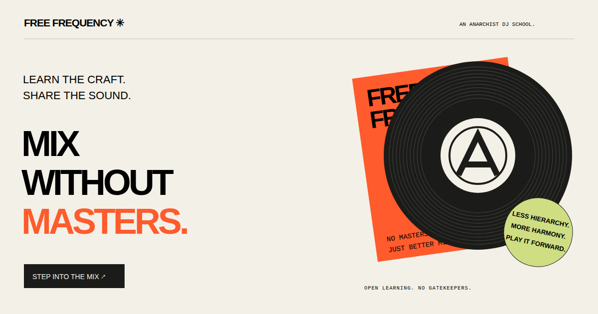 Free Frequency share artwork